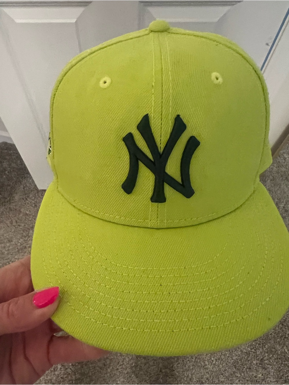 Next Era Neon Yellow NY Yankees Fitted Hat